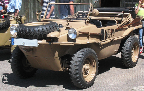 Der VW Schwimmer bot Platz für 3 Ausgerüstete Soldaten und wurde an jeder Front im 2. Weltkrieg eingesetzt