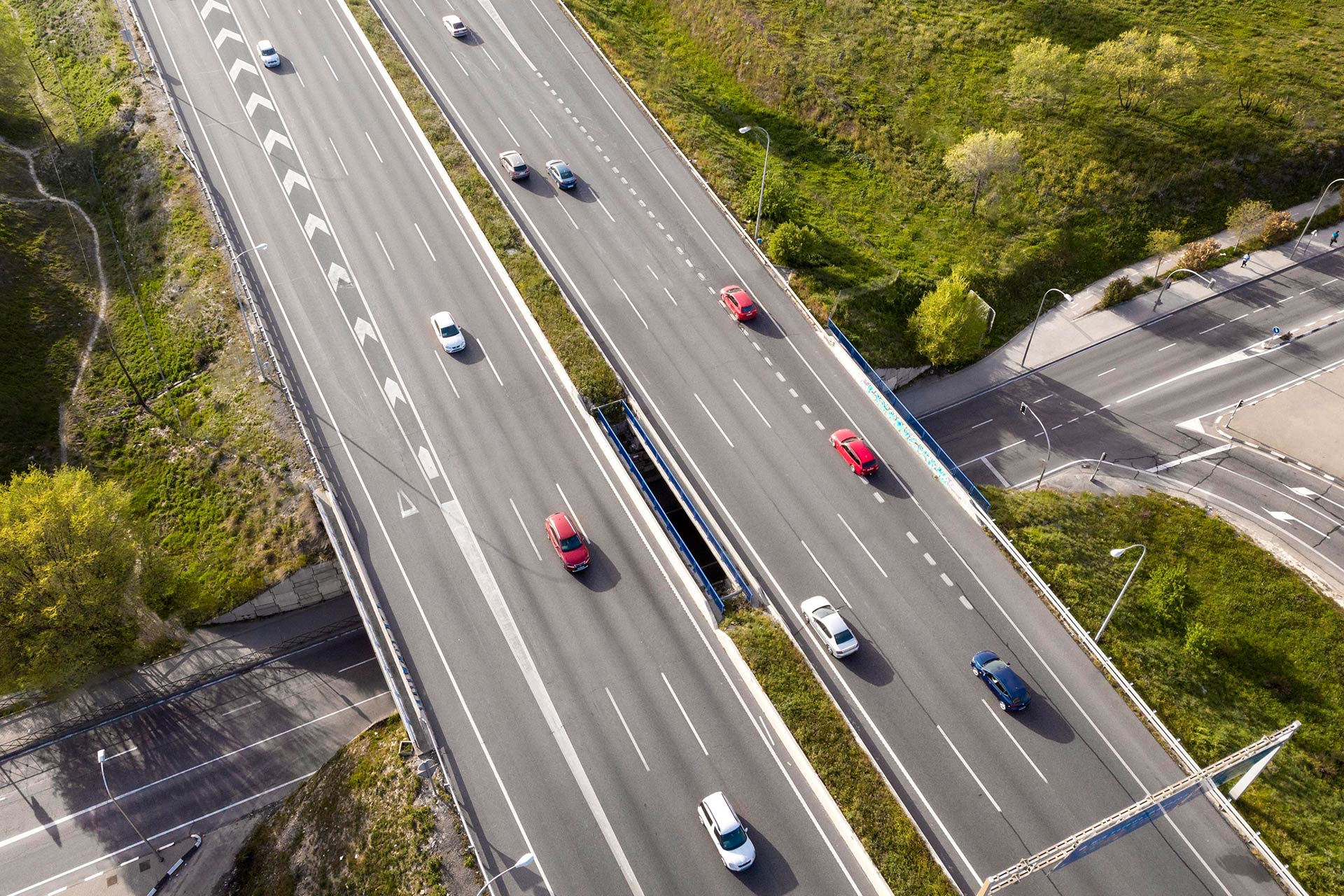 Autos auf Autobahn