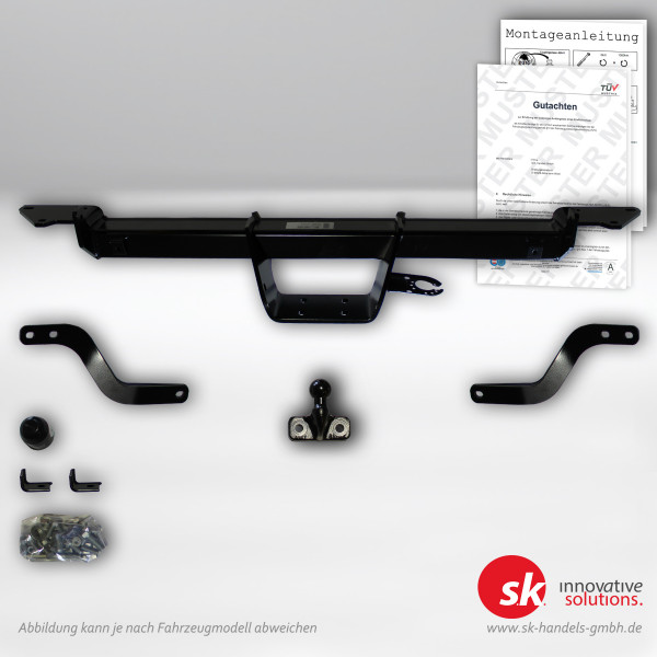 Set zur Anhängelasterhöhung mit Gutachten und Anhängerkupplung, Flansch, für Toyota Proace Max